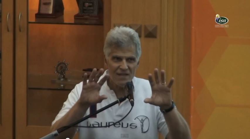Mark Spitz motivational talk at the National Sports Institute (ISN) in Malaysia