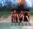 Russian Redneck DIY Excavator Water Park Ride