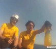 Two funny Aussies try to cross the Strait of Gibraltar on an Aqua Trike