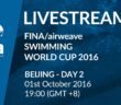 LIVE | Day 2 – FINA/airweave Swimming World Cup 2016 #4 Beijing