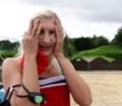 Can Sam beat Olympic swimmer Rebecca Adlington?