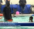 Celtics Tacko Fall takes swimming lessons with Maine Children in Portland