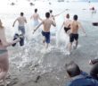 Polar Bear swim New Years day 2020 on Salt Spring Island