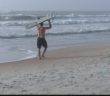 Tropical Storm IsaÃ­as: Florida surfers continuing to surf after warnings to stay off the sea