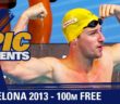 James Magnussen defends Gold in an incredible race | #FINABarcelona2013 | 100m Free