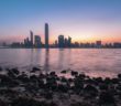 skyscrapers near body of water