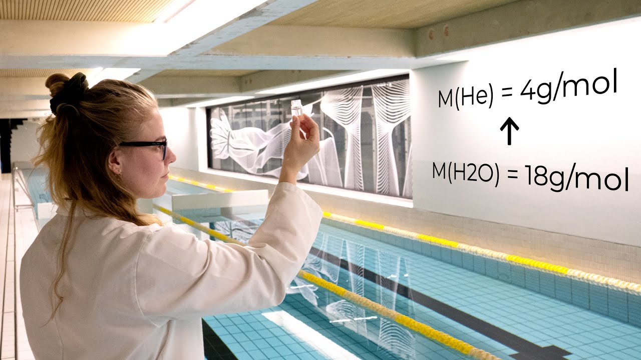 Swimming Pool Adds Helium Gas To Water