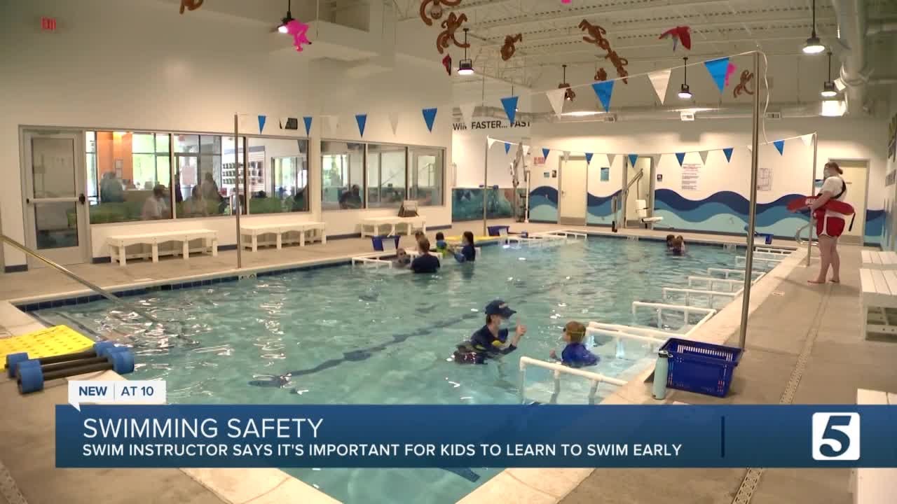 Swim Instructor Encourages Teaching Kids to Swim at a Young Age