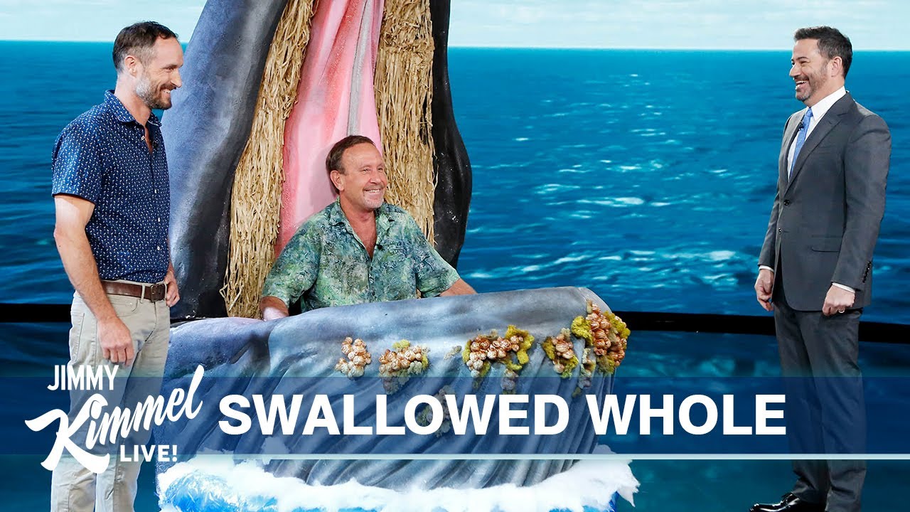 Jimmy Kimmel Interviews Man Swallowed By a Whale