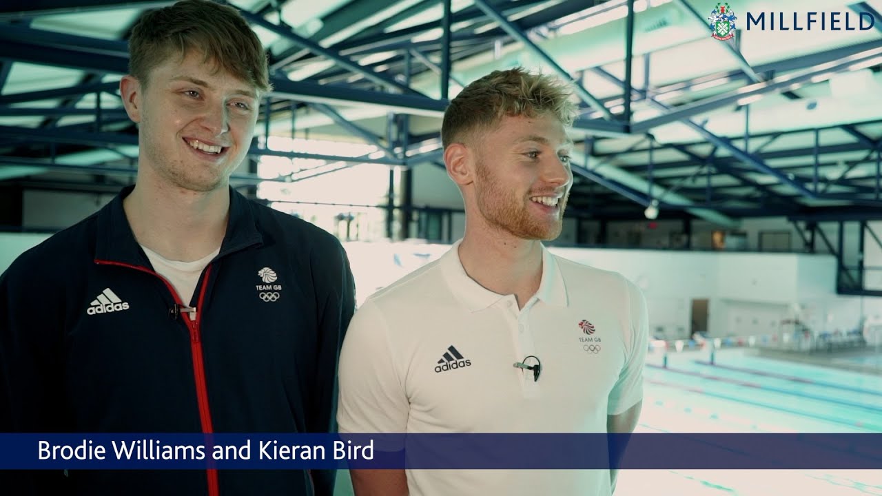 Olympic Swimmers Brodie Williams and Kieran Bird | Millfield Senior School