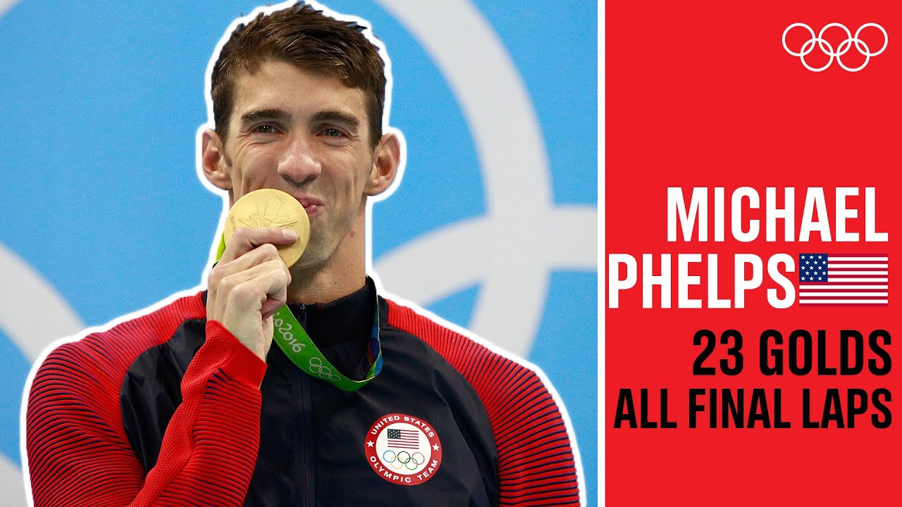 Every Michael Phelps 🇺🇸 Gold Medal Final Lap | Olympics