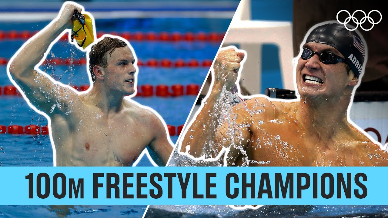 Men’s 100m Freestyle 🏊‍♂️ Last 5 Champions | Olympics