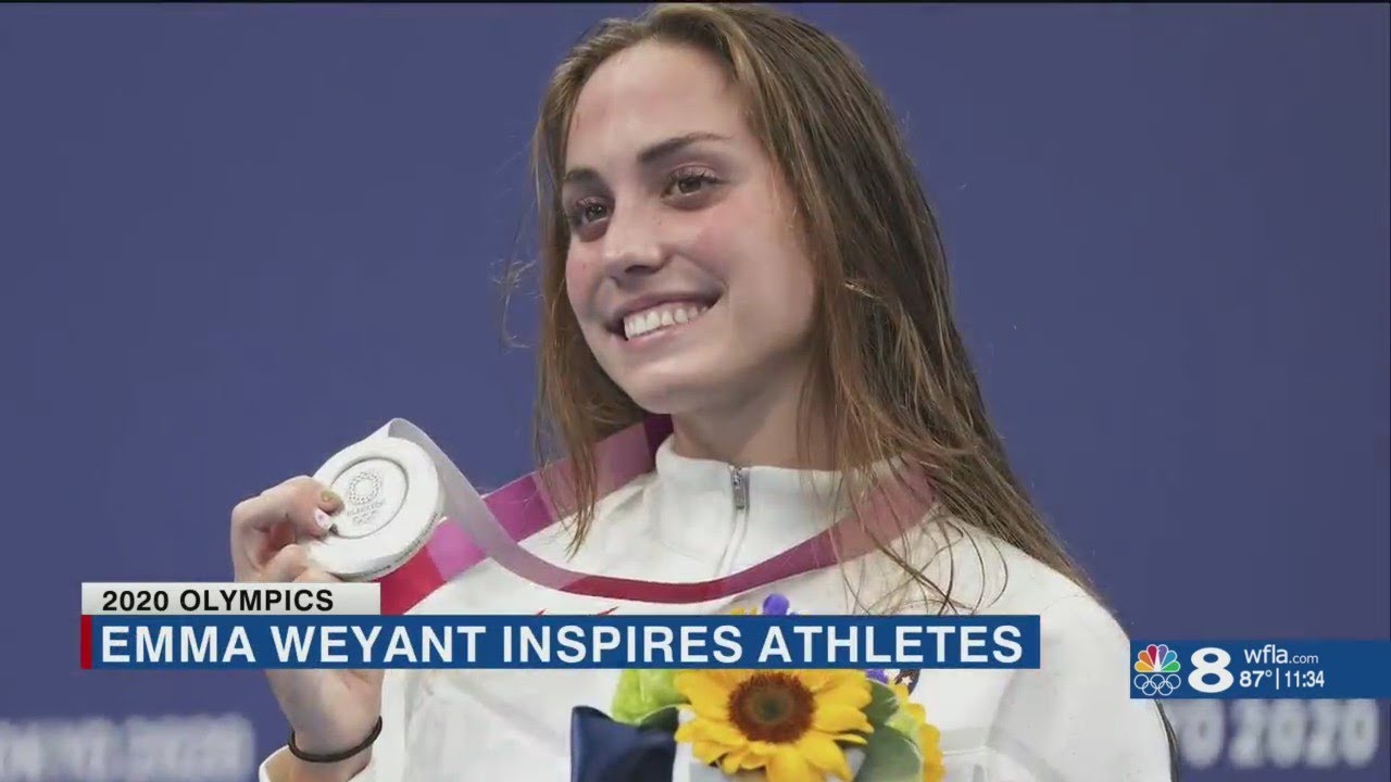 Sarasota Olympian Emma Weyant Inspires Fellow Young Swimmers Back Home | WFLA News Channel 8