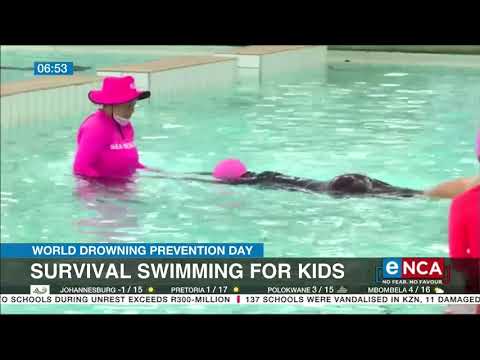 World Drowning Prevention Day | Survival Swimming for Kids | eNCA