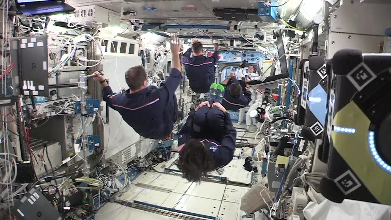 Astronauts Show Off â€˜Synchronized Space Swimmingâ€™ Skills on Space Station