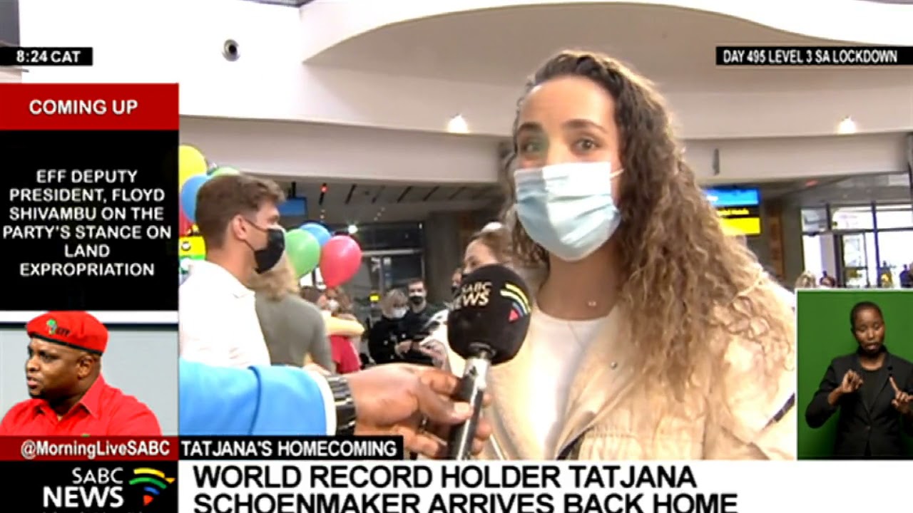 Olympic Games | An Emotional Heroâ€™s Welcome for South Africaâ€™s Golden Girl Tatjana Schoenmaker