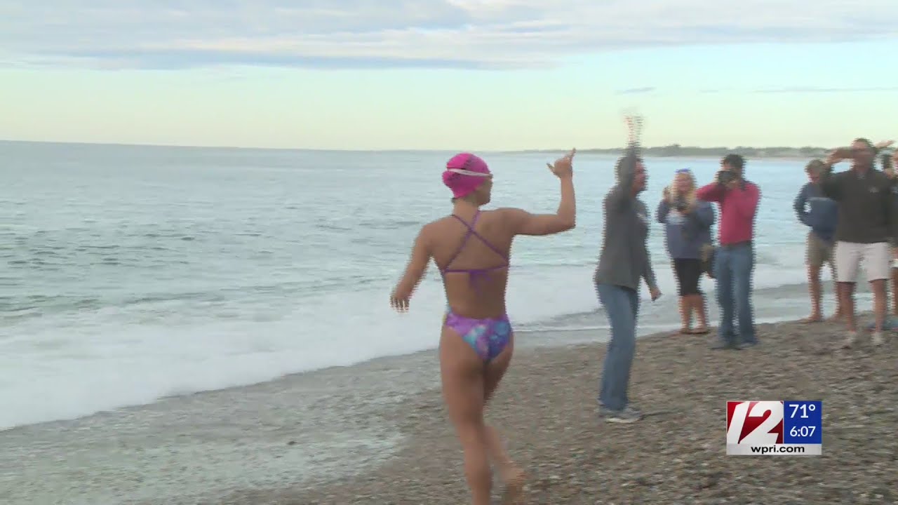 Olympian Elizabeth Beisel completes swim to Block Island | WPRI