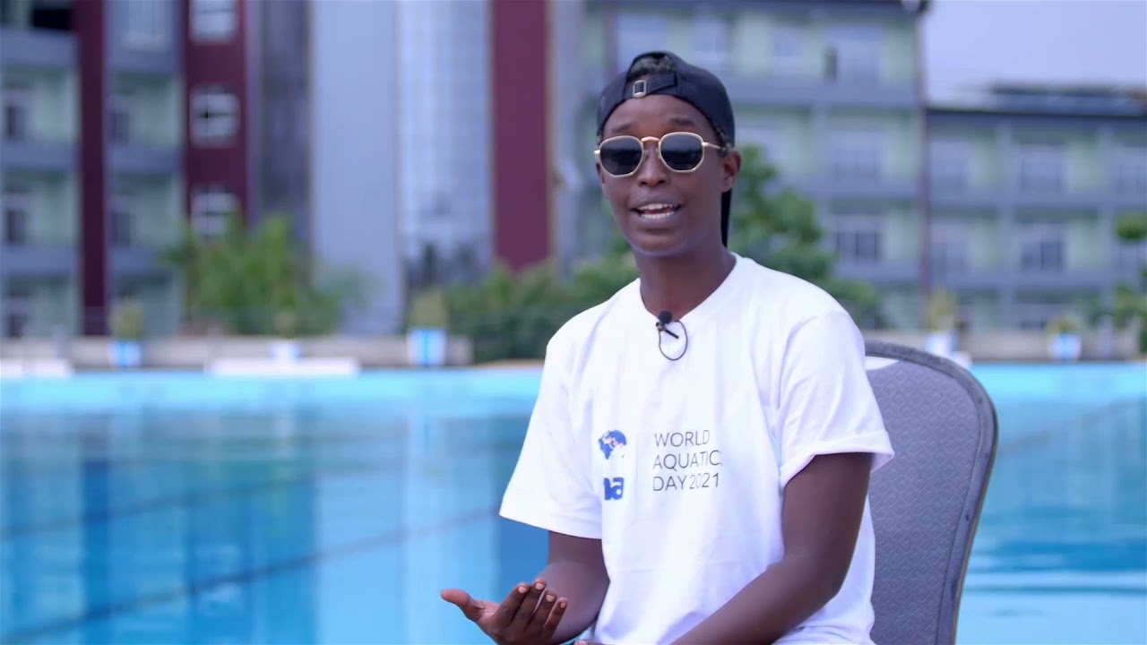 Rwanda Celebration of FINA World Aquatics Day With Lidwine the Rwanda National Team Swimmer