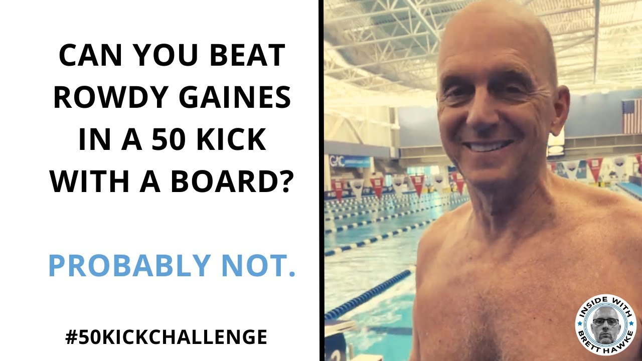 Can You Beat 62 Year Old Rowdy Gaines in a 50 Kick? Probably Not | Inside With Brett Hawke