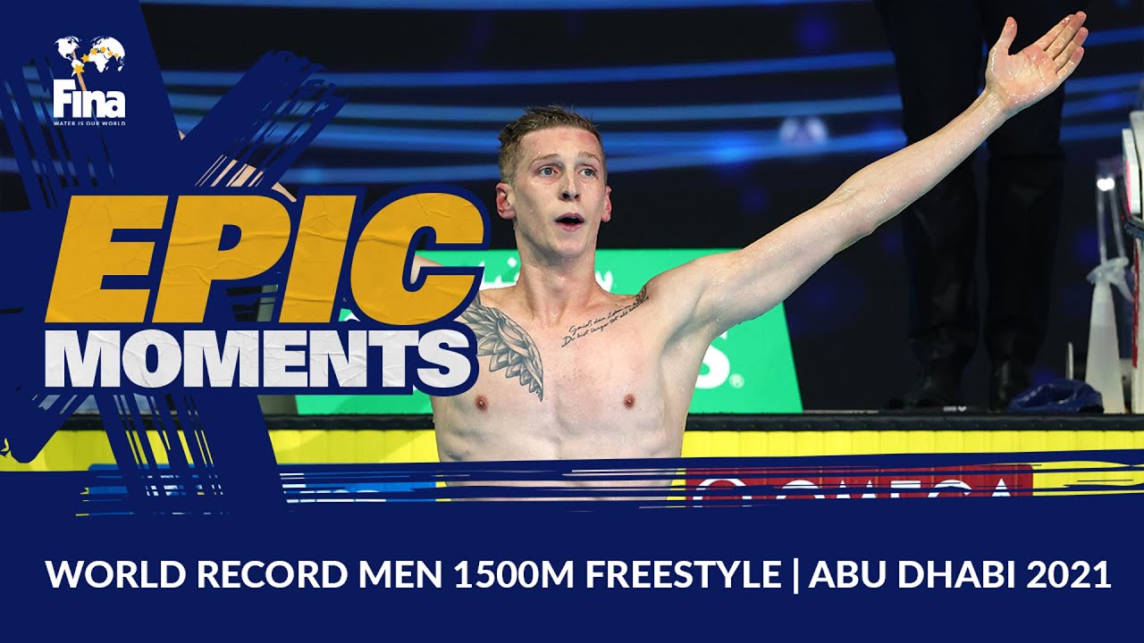 World Record Men 1500m Freestyle Full Event | Abu Dhabi 2021 FINA World Swimming Championships (25m)