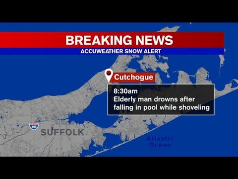 Man Drowns, Dies After Falling in Swimming Pool While Shoveling Snow During Blizzard in New York | ABC 7 Chicago
