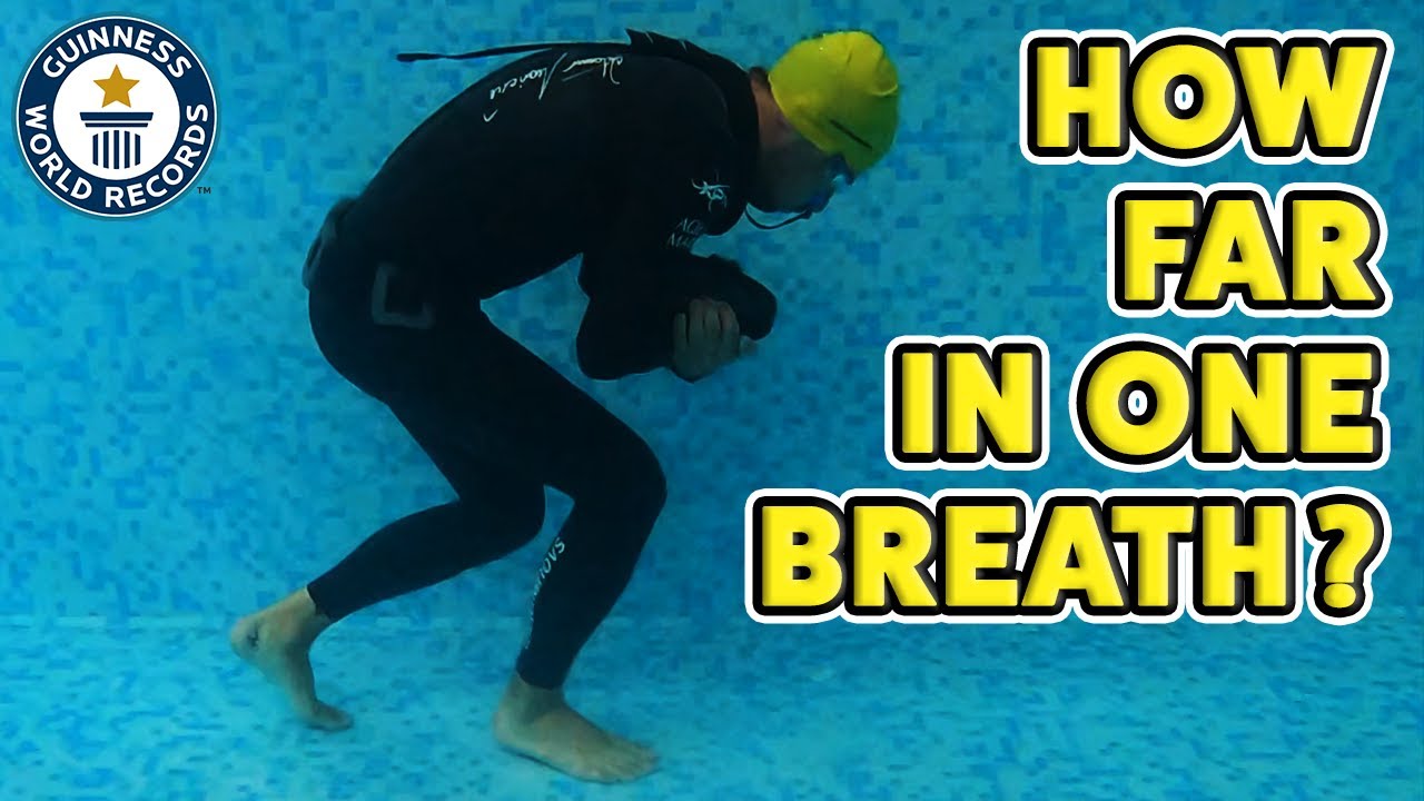 Freediver Walks 107 M Underwater in One Breath to Break Record | Guinness World Records