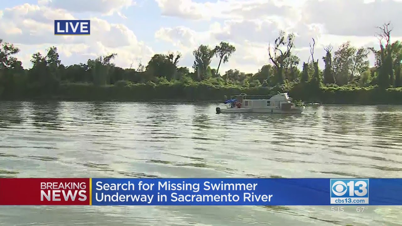 Search For Missing Swimmer Underway In Sacramento River | CBS Sacramento