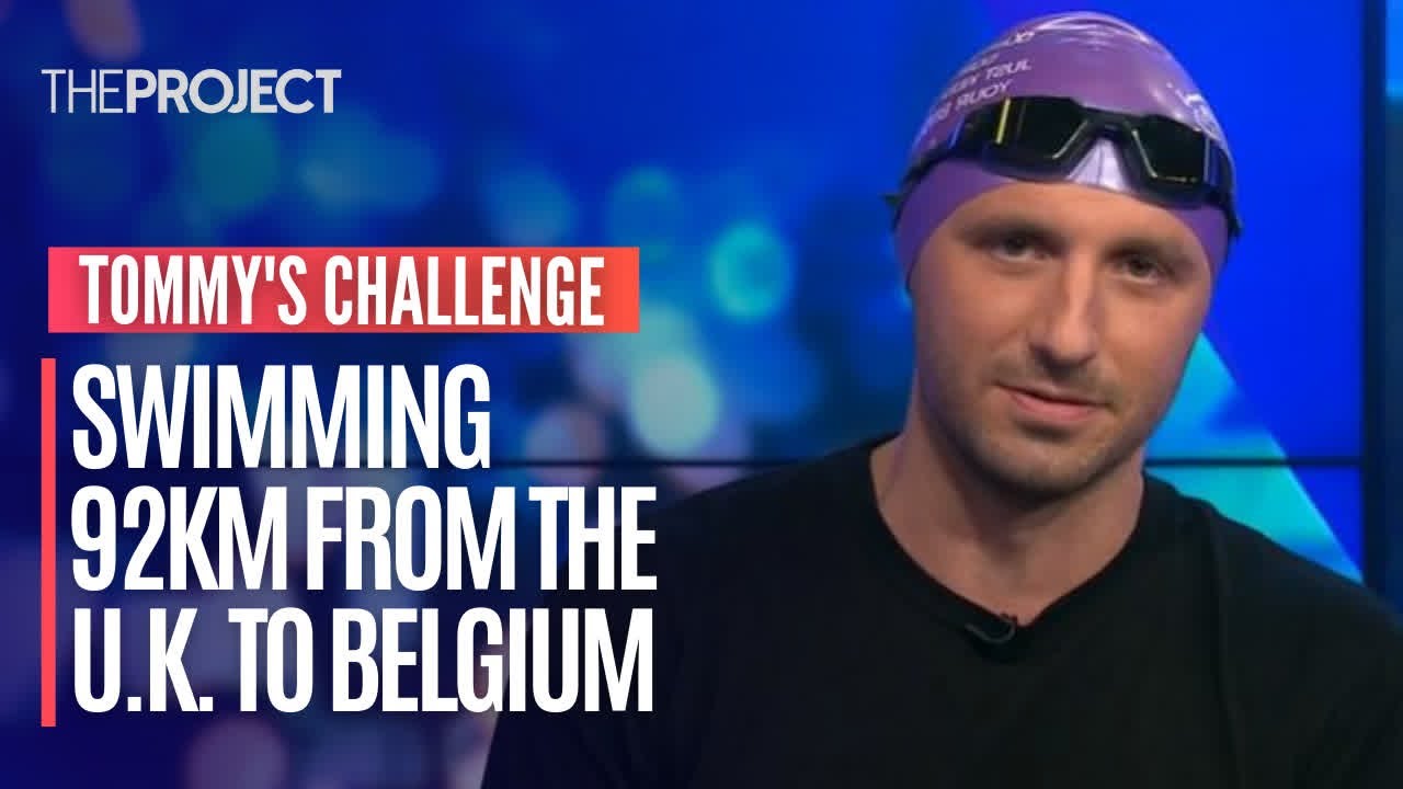 Why Tommy Little Has Decided to Swim 92KM From the U.K. To Belgium & Where He Will Keep His Passport | The Project