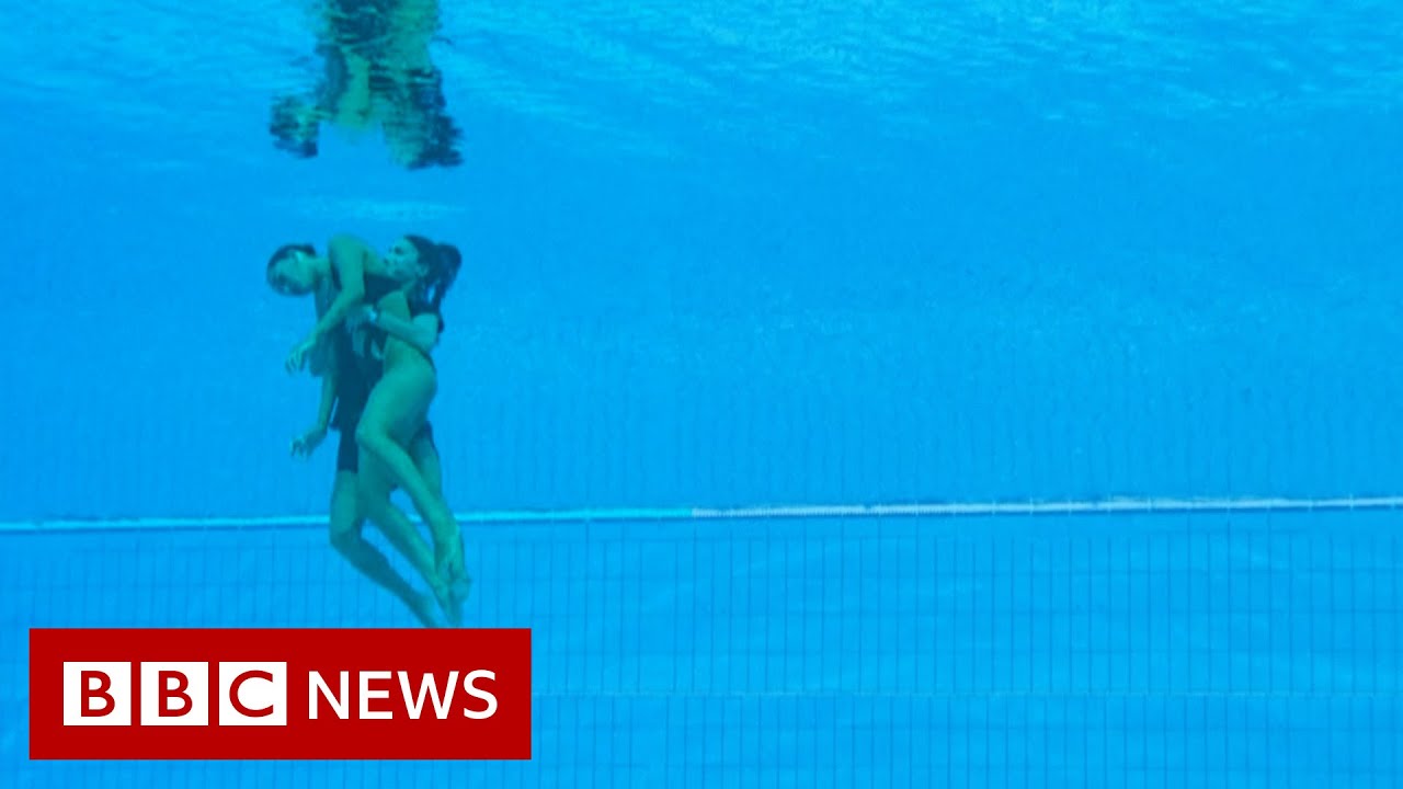 Us Artistic Swimmer Rescued by Coach After Fainting in Pool | BBC News