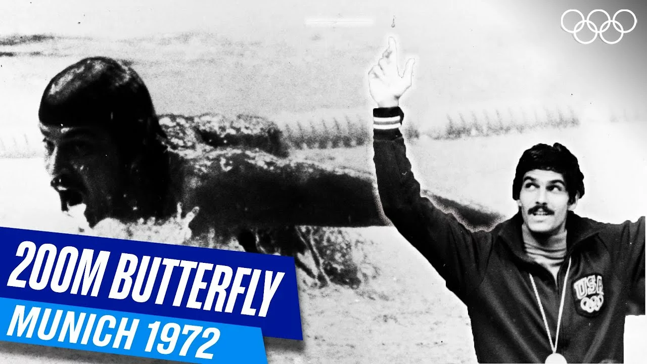 Mark Spitz Wins Olympic Gold | Full Men’s 200M Butterfly Final | Munich 1972 | Olympics
