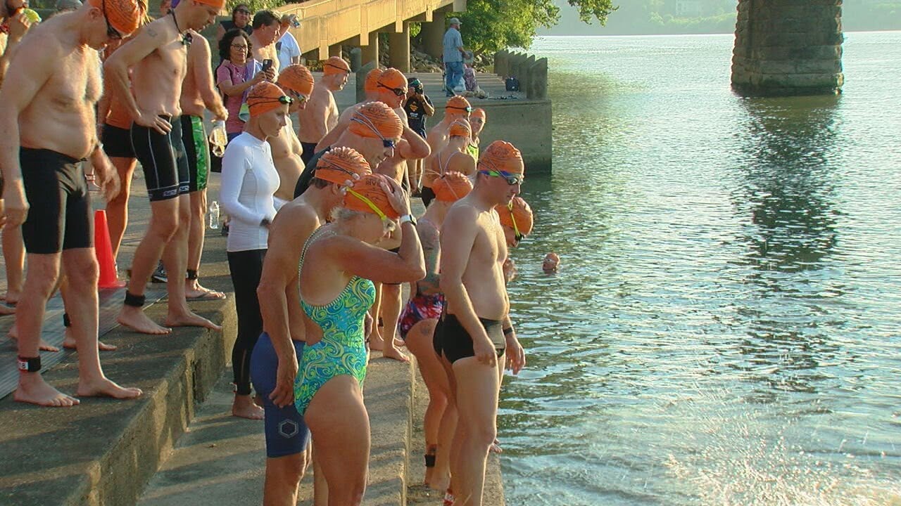 Swimmers of All Ages, Skill Levels, Dive Into Ohio River for a Good Cause | Local 12