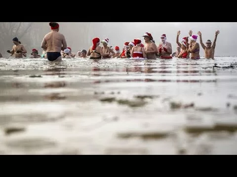 From Ice Swimming to Fun-Runs, Unusual Ways Europeans Celebrated Christmas | No Comment TV