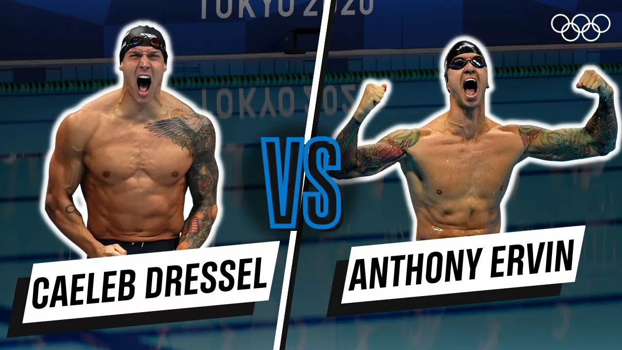 Caeleb Dressel vs Anthony Ervin – 50M Freestyle | Head-To-Head | Olympics