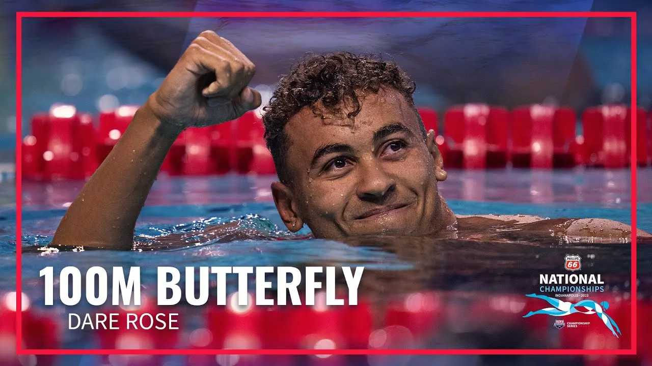 Dare Rose Secures the Win in 100M Butterfly | 2023 Phillips 66 National Championships | USA Swimming