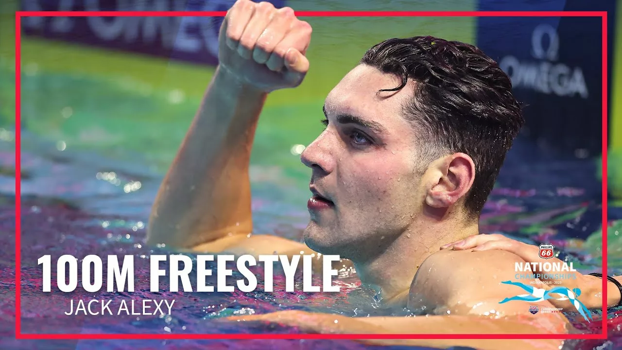 Jack Alexy Wins by .05 in Men’s 100M Freestyle | 2023 Phillips 66 National Championships | USA Swimming