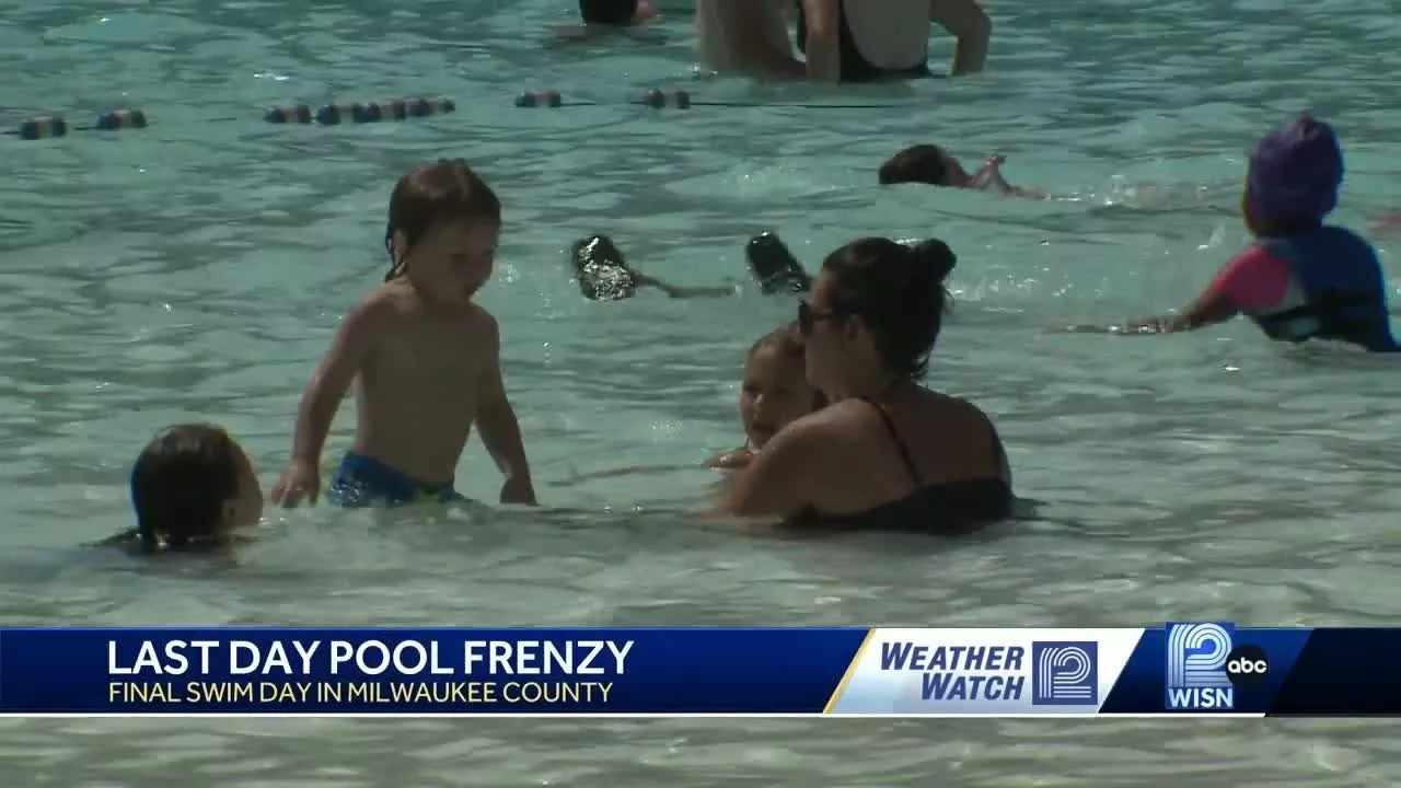 People Flock to Pools to Cool Off on Labor Day | WISN 12 News