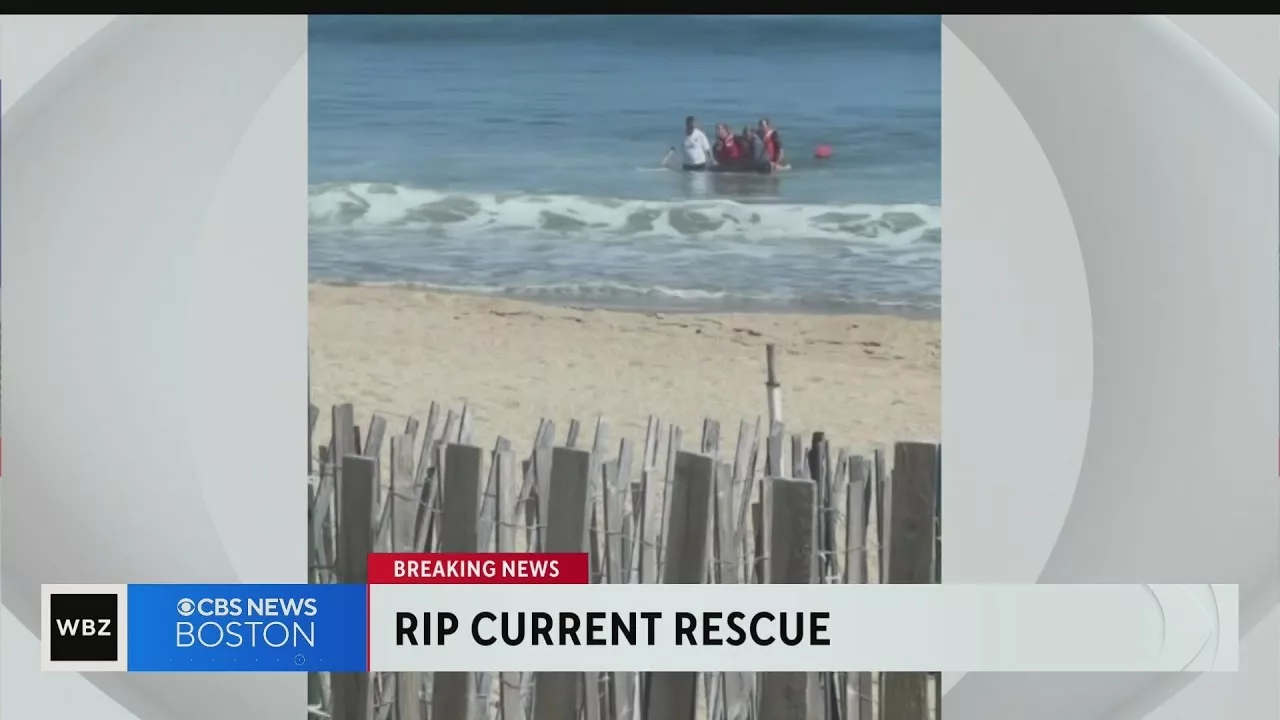 Salisbury Good Samaritans Rescue Father and Son From Rip Current | CBS Boston