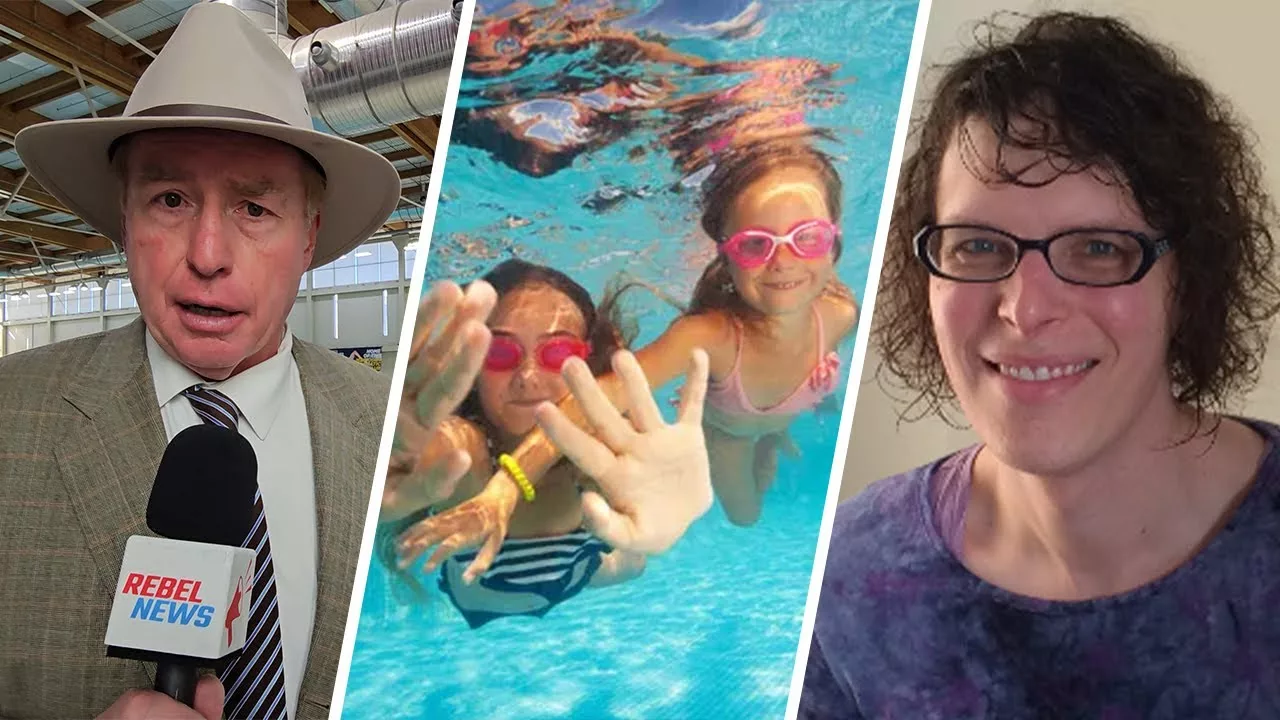 Swim Competition Allows a 50-Year-Old Biological Male to Swim With 13 Year-Old Girls | Rebel News