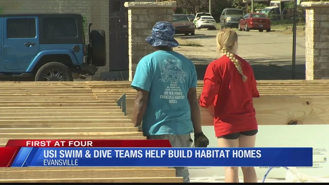 USI Athletes Help Build Habitat Homes | Eyewitness News WEHT WTVW