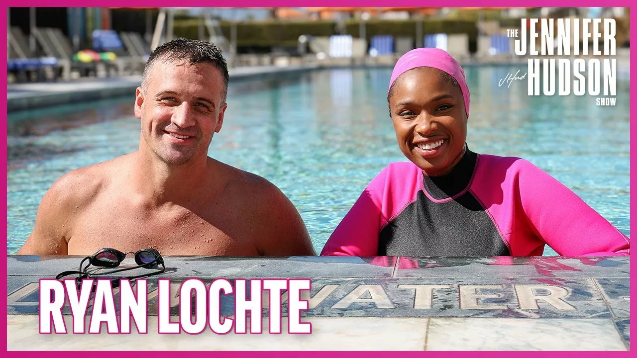Ryan Lochte Teaches Jennifer Hudson to Swim | Jennifer Hudson Show