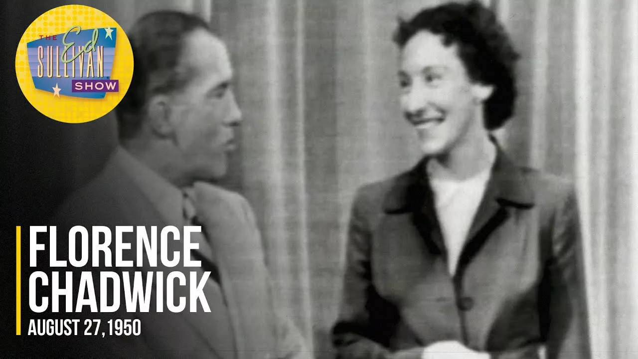 Florence Chadwick “American Swimmer Crosses the English Channel” on the Ed Sullivan Show