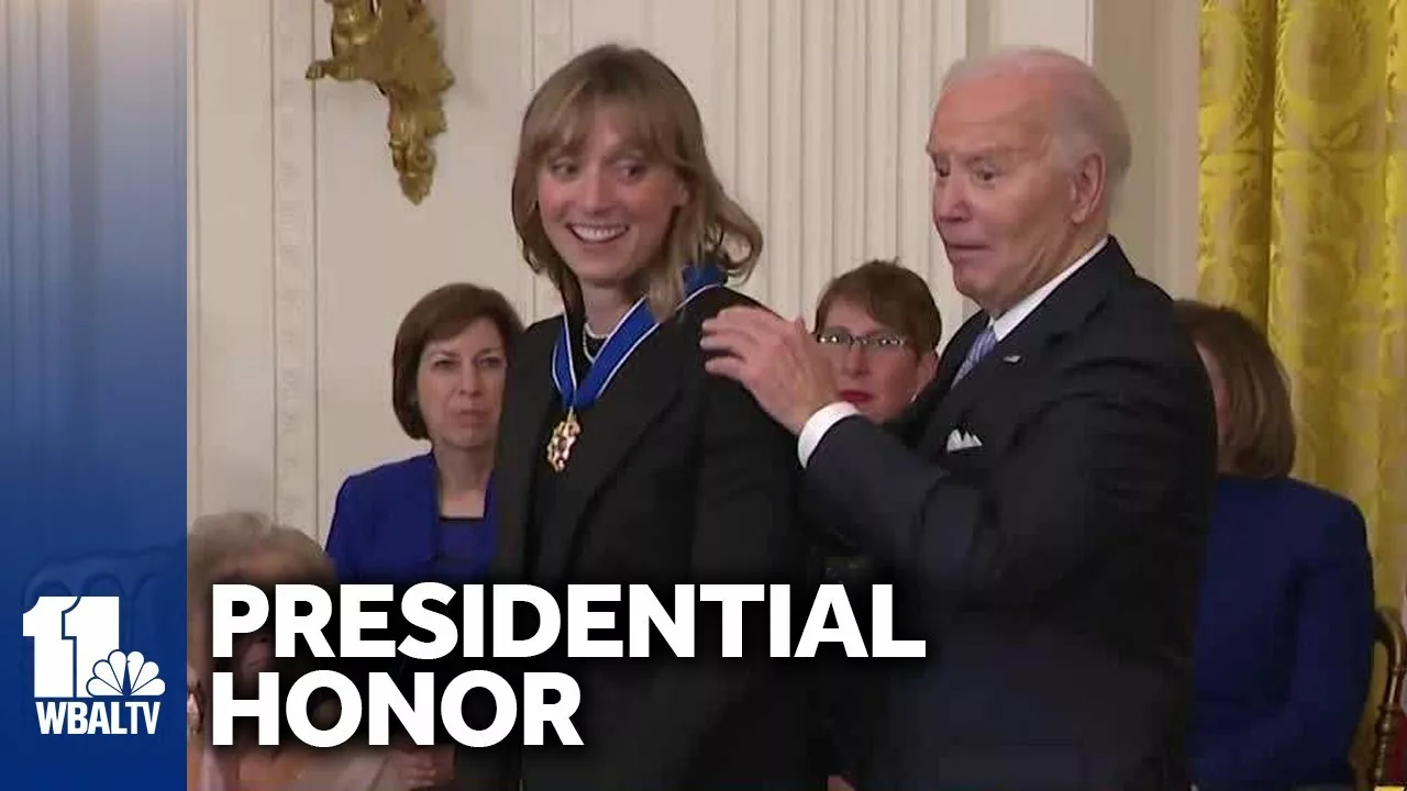 Katie Ledecky Among 19 to Receive Presidential Medal of Freedom | WBAL-TV 11 Baltimore