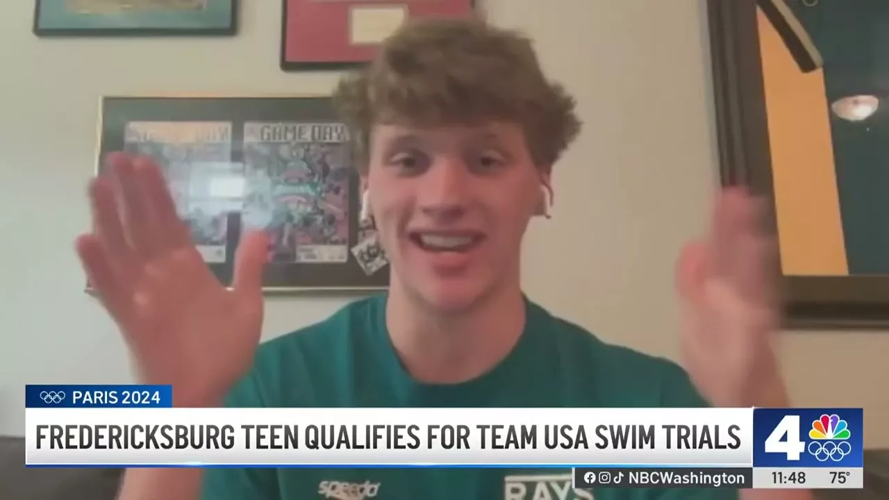 ‘Super Proud': Fredericksburg Teen Qualifies For Team USA Swim Trials | NBC4 Washington