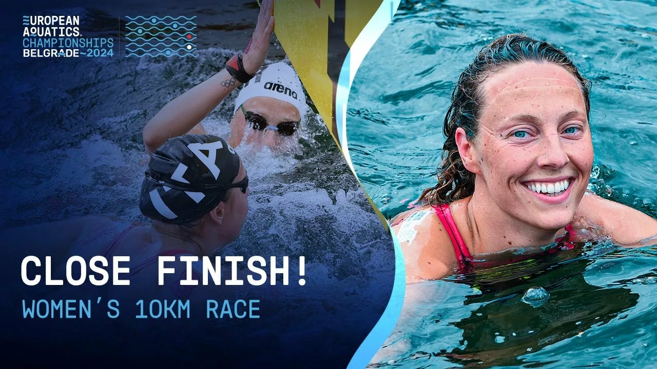 Split-second Finish Separates Swimmers Beck And Pozzobon | Belgrade 2024 | European Aquatics TV