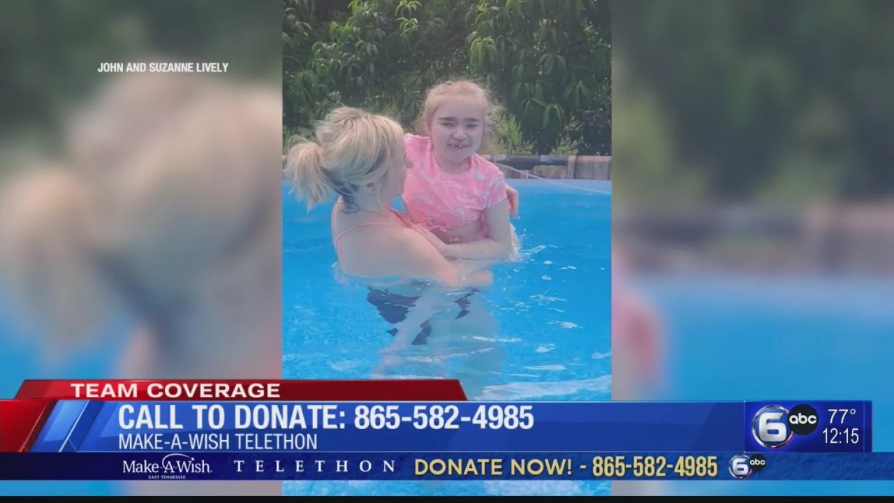 Make-A-Wish East TN Grants Lenoir City Girl’s Wish To Swim In Family Pool | WATE 6 On Your Side