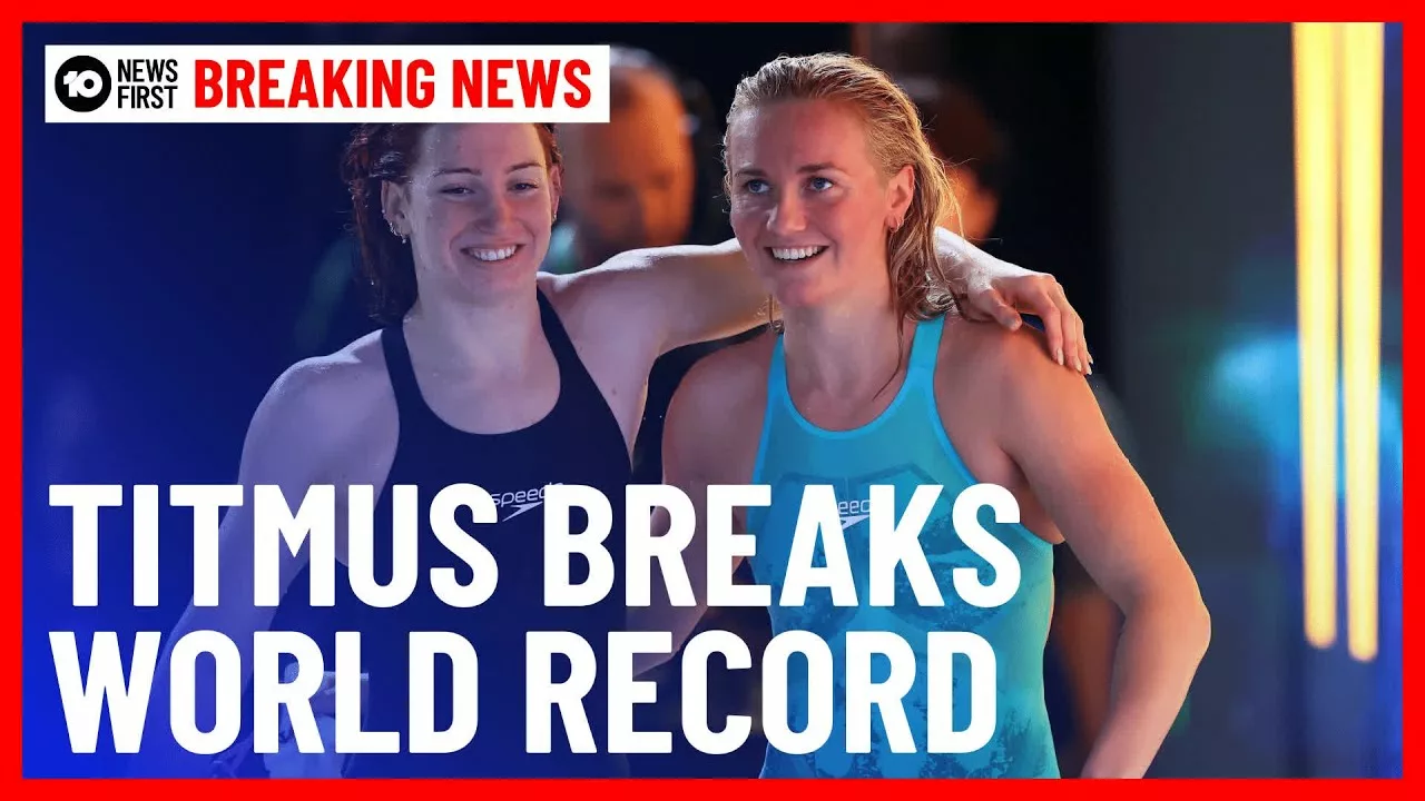 Ariarne Titmus Breaks 200m Freestyle World Record | 10 News First