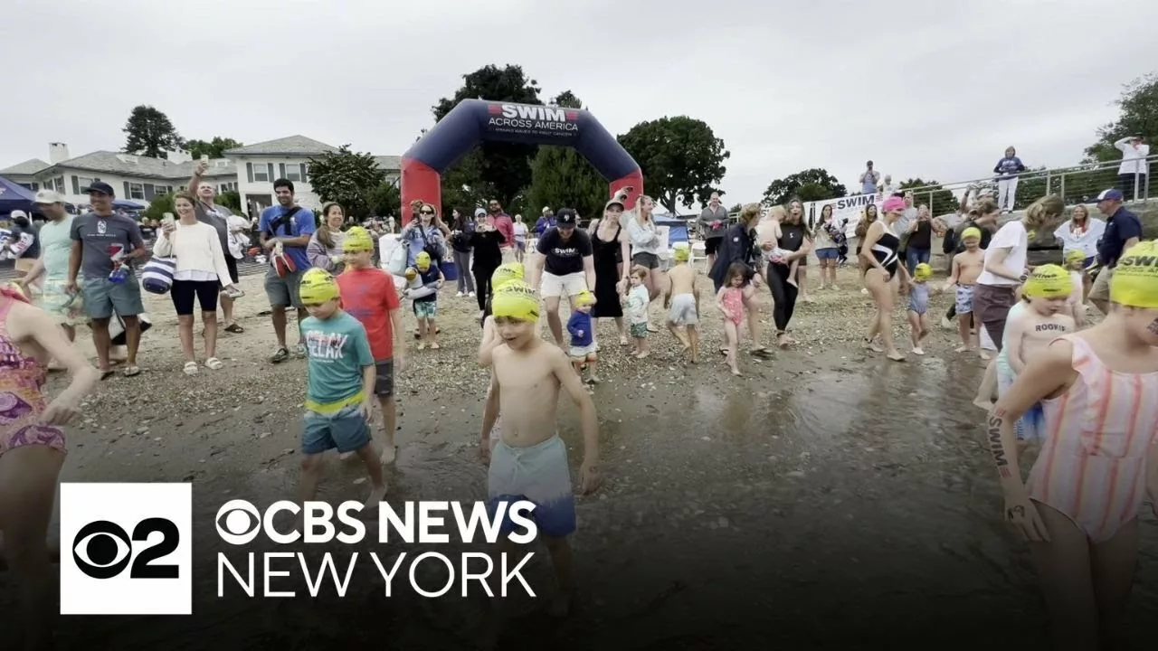 Swim Across America Event In Connecticut Raises Nearly $500k For Cancer Research | CBS New York