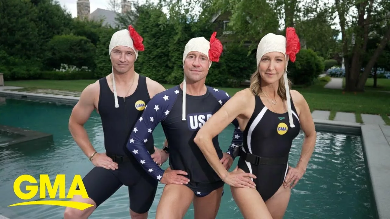 ‘GMA’ Tries Out Artistic Swimming Ahead Of 2024 Olympics | Good Morning America