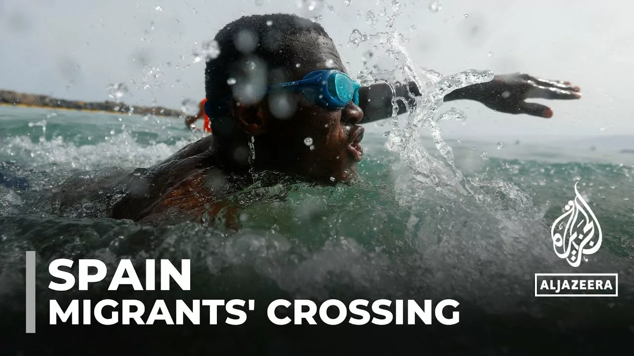 Migrants Learn To Swim After Surviving Crossing | Al Jazeera