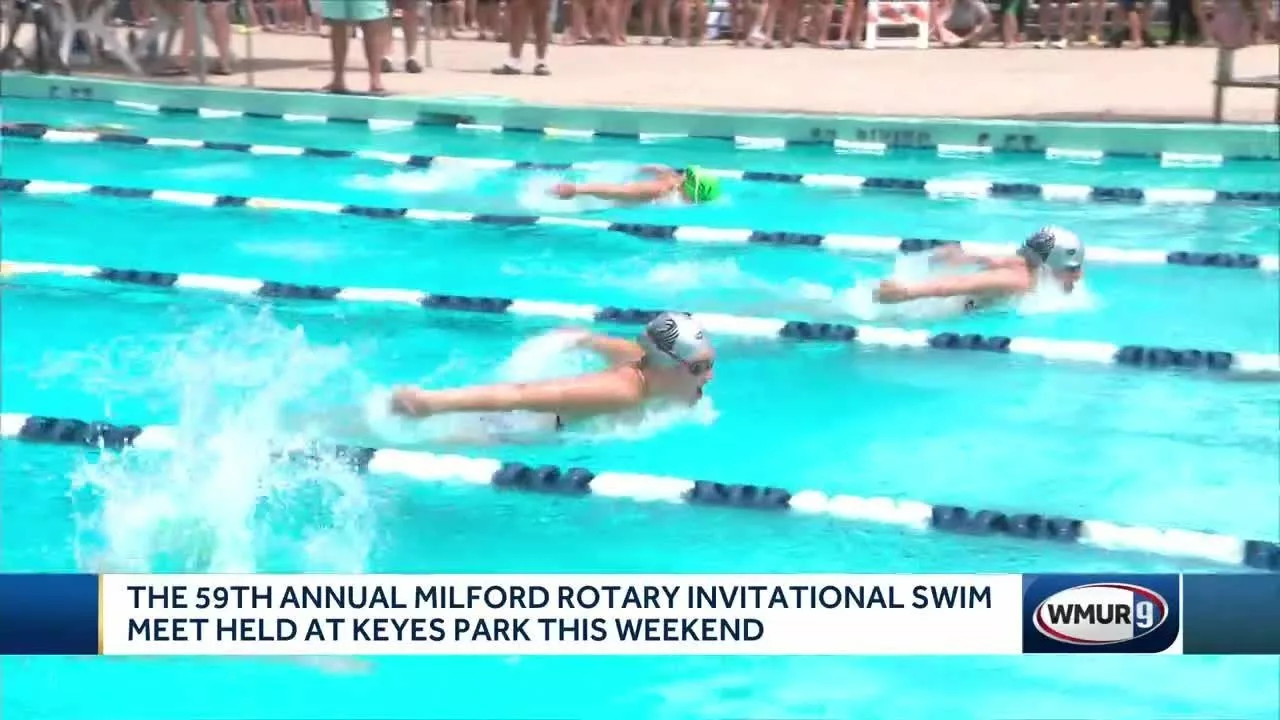 The 59th Annual Milford Rotary Invitational Swim Meet Held At Keyes Park This Weekend | WMUR-TV
